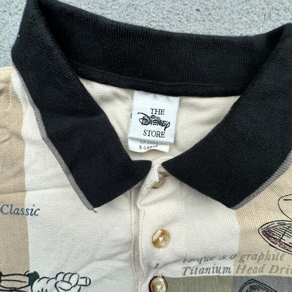 Vintage Disney Golf Mickey Mouse All Over Print Polo Shirt Mens XL Short Sleeve - Picture 7 of 10
